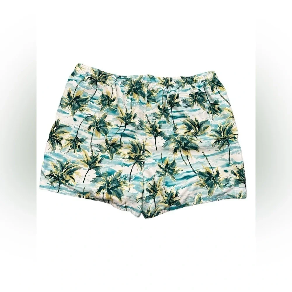 Old navy palm tree swim trunks